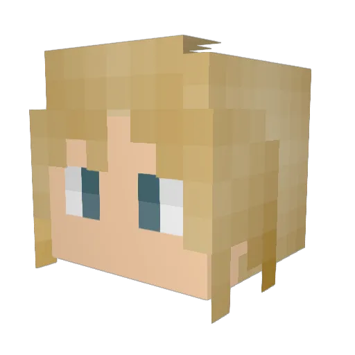 The_Protoss Minecraft avatar head, 3D render