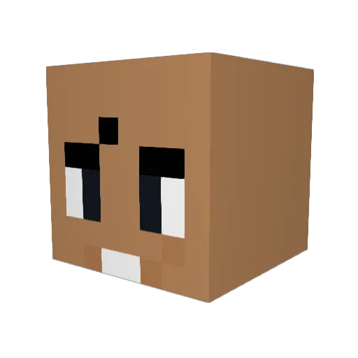 The_R0ck Minecraft avatar head, 3D render