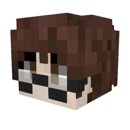 The_RMan98 Minecraft avatar head, 3D render