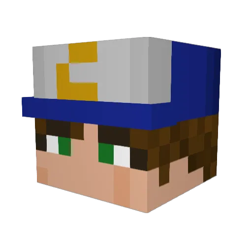 The_RPG_Girl Minecraft avatar head, 3D render