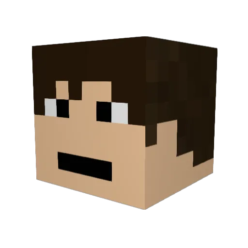 The_Rabbit_808 Minecraft avatar head, 3D render