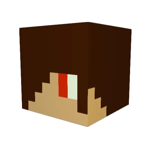 The_Radical2 Minecraft avatar head, 3D render