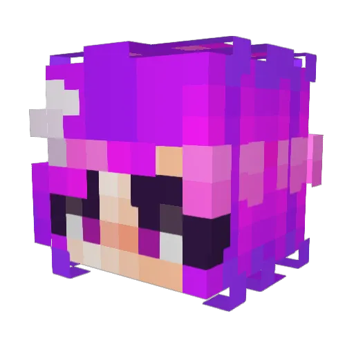 The_Raggedy_Amy Minecraft avatar head, 3D render