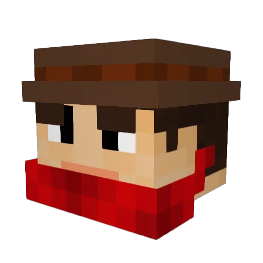 The_Rapture0404 Minecraft avatar head, 3D render