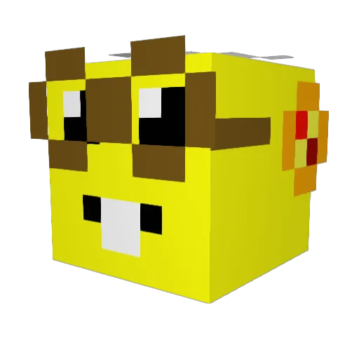 The_Real_Dominik Minecraft avatar head, 3D render