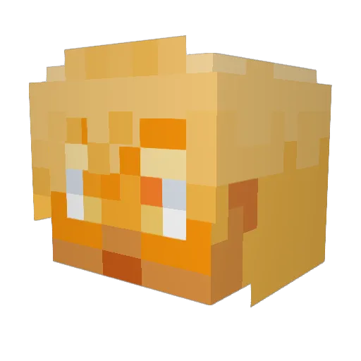 The_Real_L1m3 Minecraft avatar head, 3D render