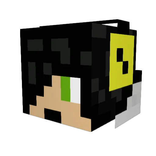 The_Real_Phoenix Minecraft avatar head, 3D render