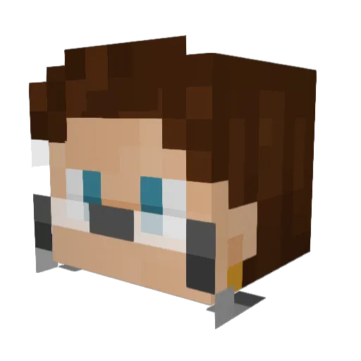 The_Real_RB Minecraft avatar head, 3D render
