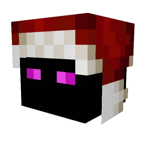 The_Real_Santa Minecraft avatar head, 3D render