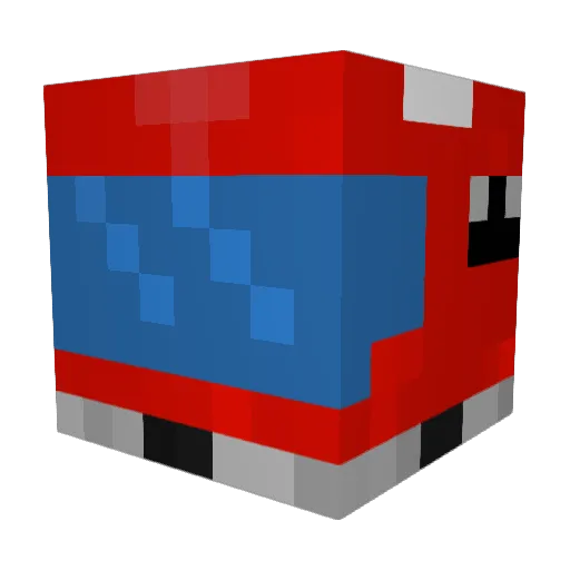 The_Real_XO Minecraft avatar head, 3D render