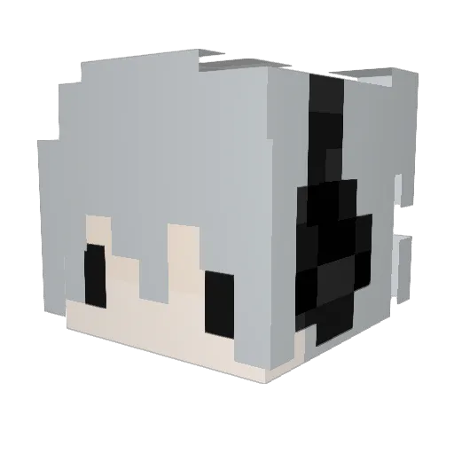 The_RedFlag Minecraft avatar head, 3D render