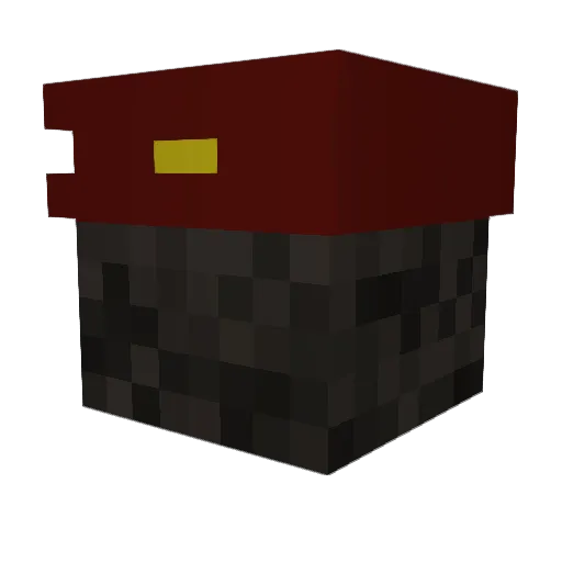The_Red_Napoleon Minecraft avatar head, 3D render