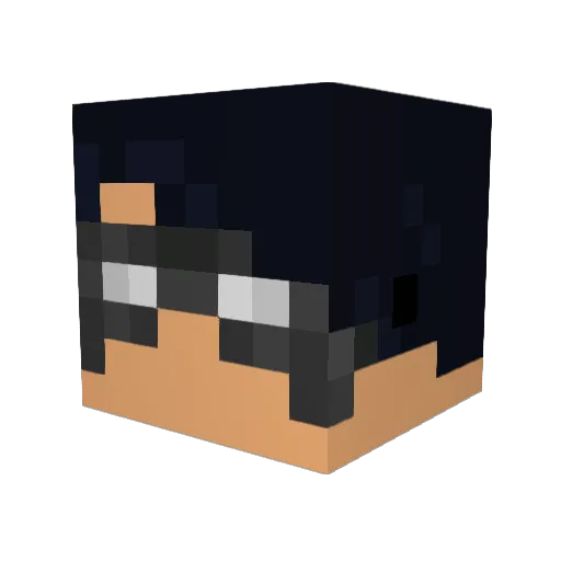 The_Red_Storm Minecraft avatar head, 3D render