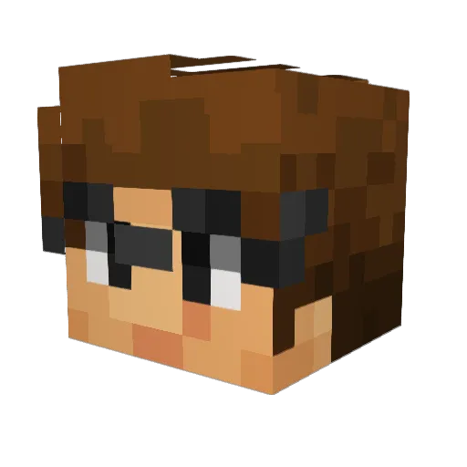The_Respawner Minecraft avatar head, 3D render