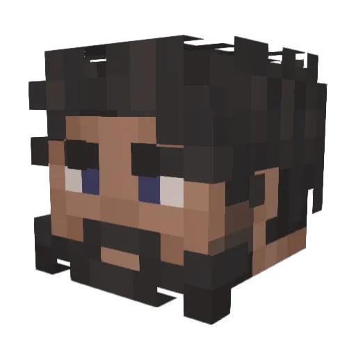 The_Rev3nger Minecraft avatar head, 3D render