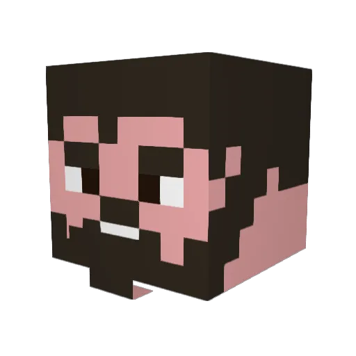 The_Road_Warrior Minecraft avatar head, 3D render