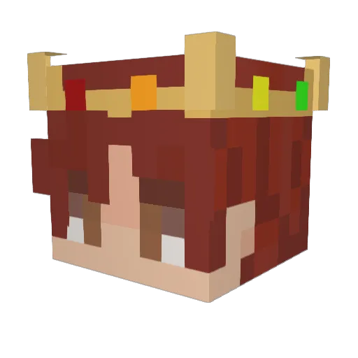 The_Rolly_Knigth Minecraft avatar head, 3D render