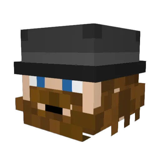 The_Royal_Bogan Minecraft avatar head, 3D render