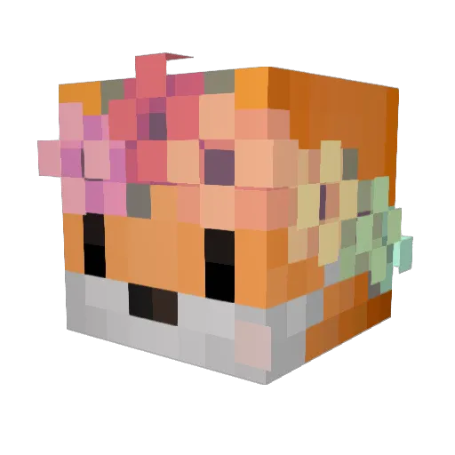 The_Ruby_Lemur Minecraft avatar head, 3D render