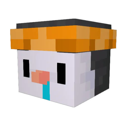 The_Ruinor Minecraft avatar head, 3D render