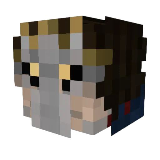 The_SG Minecraft avatar head, 3D render
