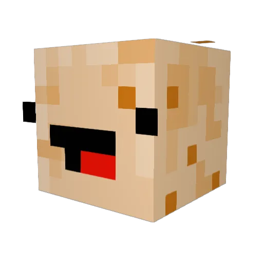 The_SaltySaltine Minecraft avatar head, 3D render