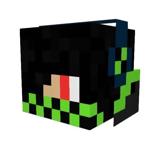 The_Salty_One Minecraft avatar head, 3D render