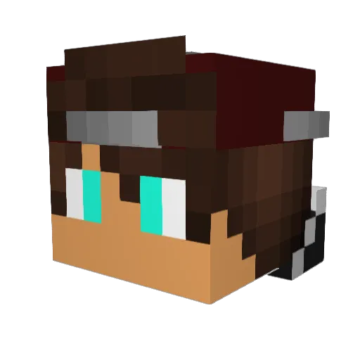 The_Santryx Minecraft avatar head, 3D render