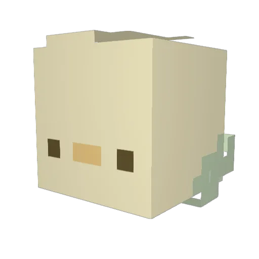 The_Sbeve Minecraft avatar head, 3D render