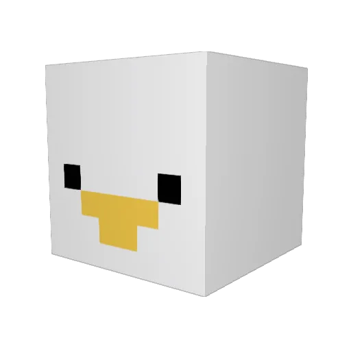 The_SeagullMan Minecraft avatar head, 3D render