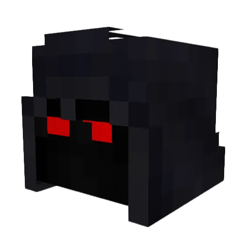 The_Shadow_Crow Minecraft avatar head, 3D render