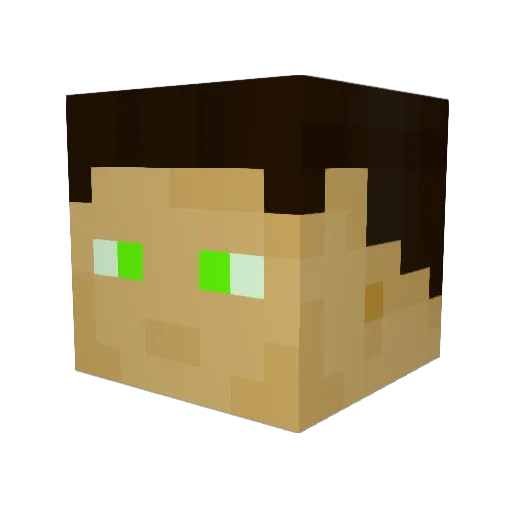 The_Shadow_Fredy Minecraft avatar head, 3D render