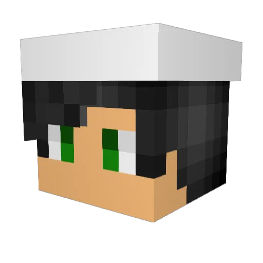 The_Shef_Man Minecraft avatar head, 3D render