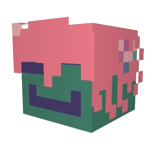 The_Sift Minecraft avatar head, 3D render