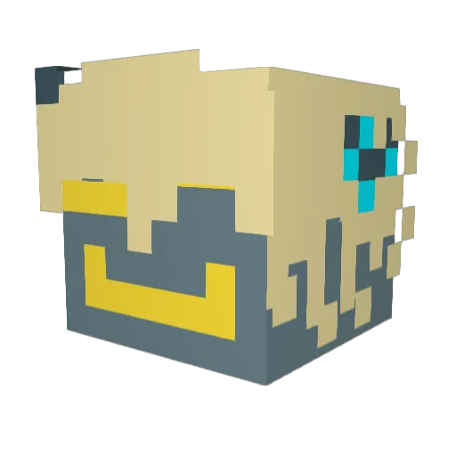 The_Sift Minecraft avatar head, 3D render