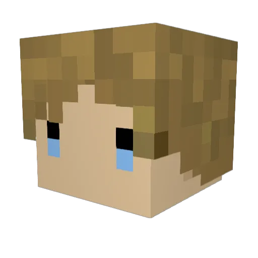 The_Simon Minecraft avatar head, 3D render