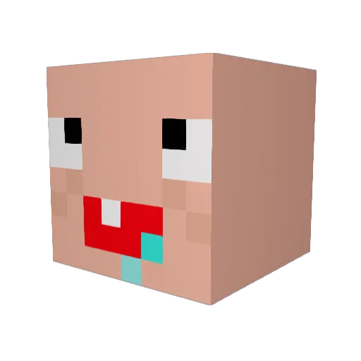 The_Smasher_27 Minecraft avatar head, 3D render