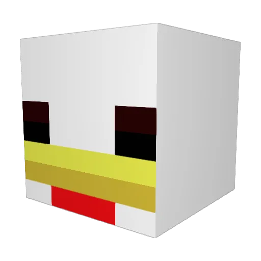 The_Snazzy_Fella Minecraft avatar head, 3D render