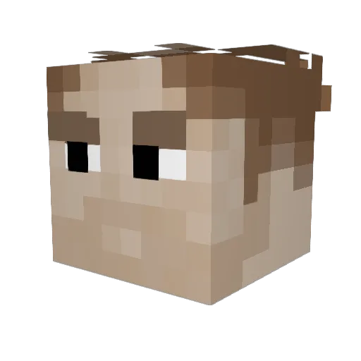 The_Sopranos Minecraft avatar head, 3D render