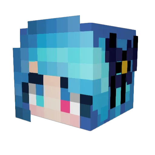 The_Spade Minecraft avatar head, 3D render