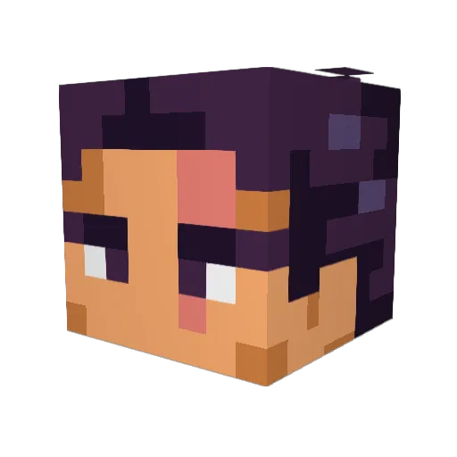 The_Sparkster Minecraft avatar head, 3D render
