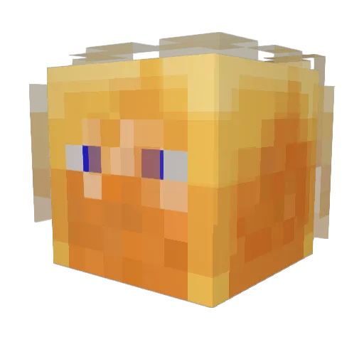The_Spax_Man Minecraft avatar head, 3D render