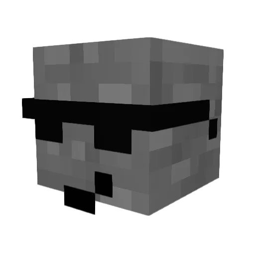The_StoneKing Minecraft avatar head, 3D render