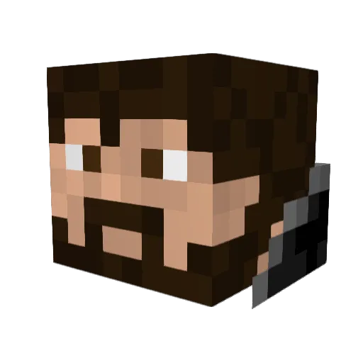 The_Stormlord Minecraft avatar head, 3D render