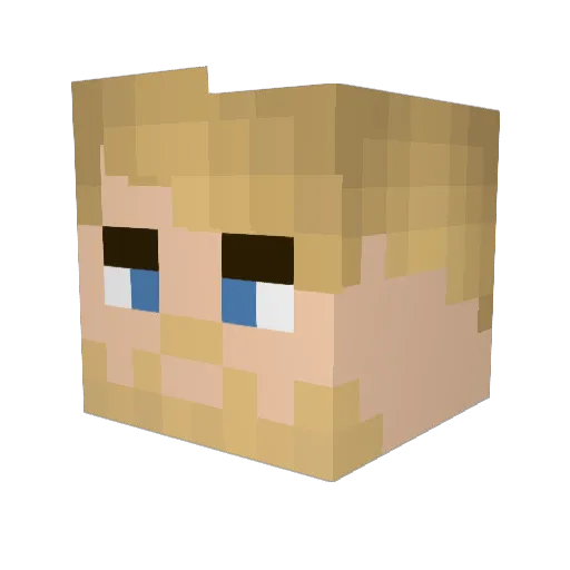 The_Stutz Minecraft avatar head, 3D render
