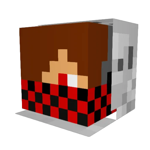 The_Supremo Minecraft avatar head, 3D render