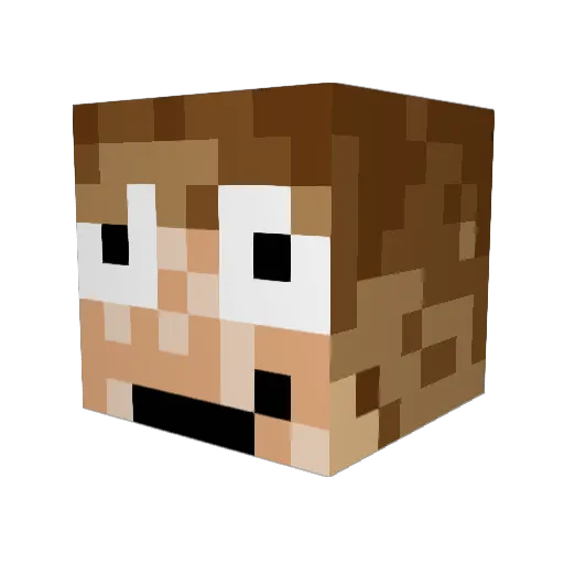 The_TMTMTL Minecraft avatar head, 3D render