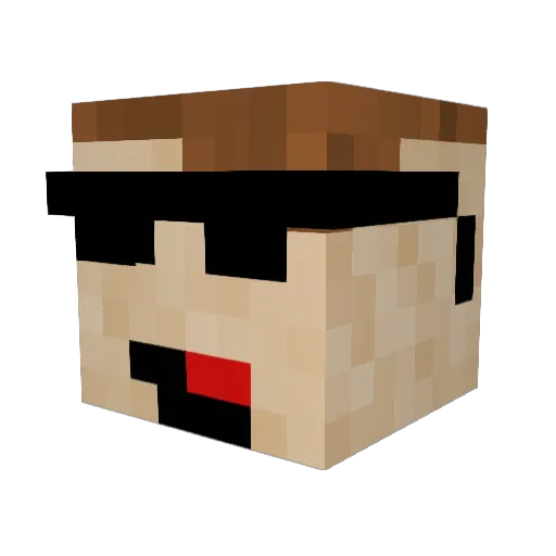 The_Taco_Bandit Minecraft avatar head, 3D render