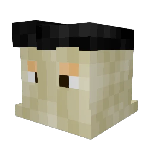 The_Terrorist Minecraft avatar head, 3D render