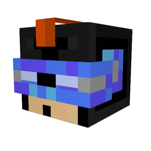 The_TieMan Minecraft avatar head, 3D render